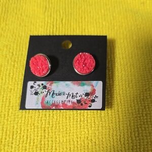 Pink Stud Earrings